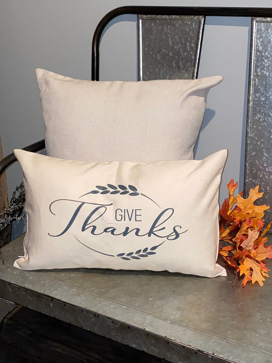 Give Thanks Pillow