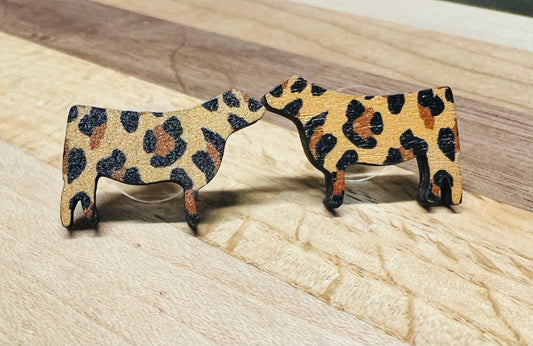 Cattle Leopard Earrings