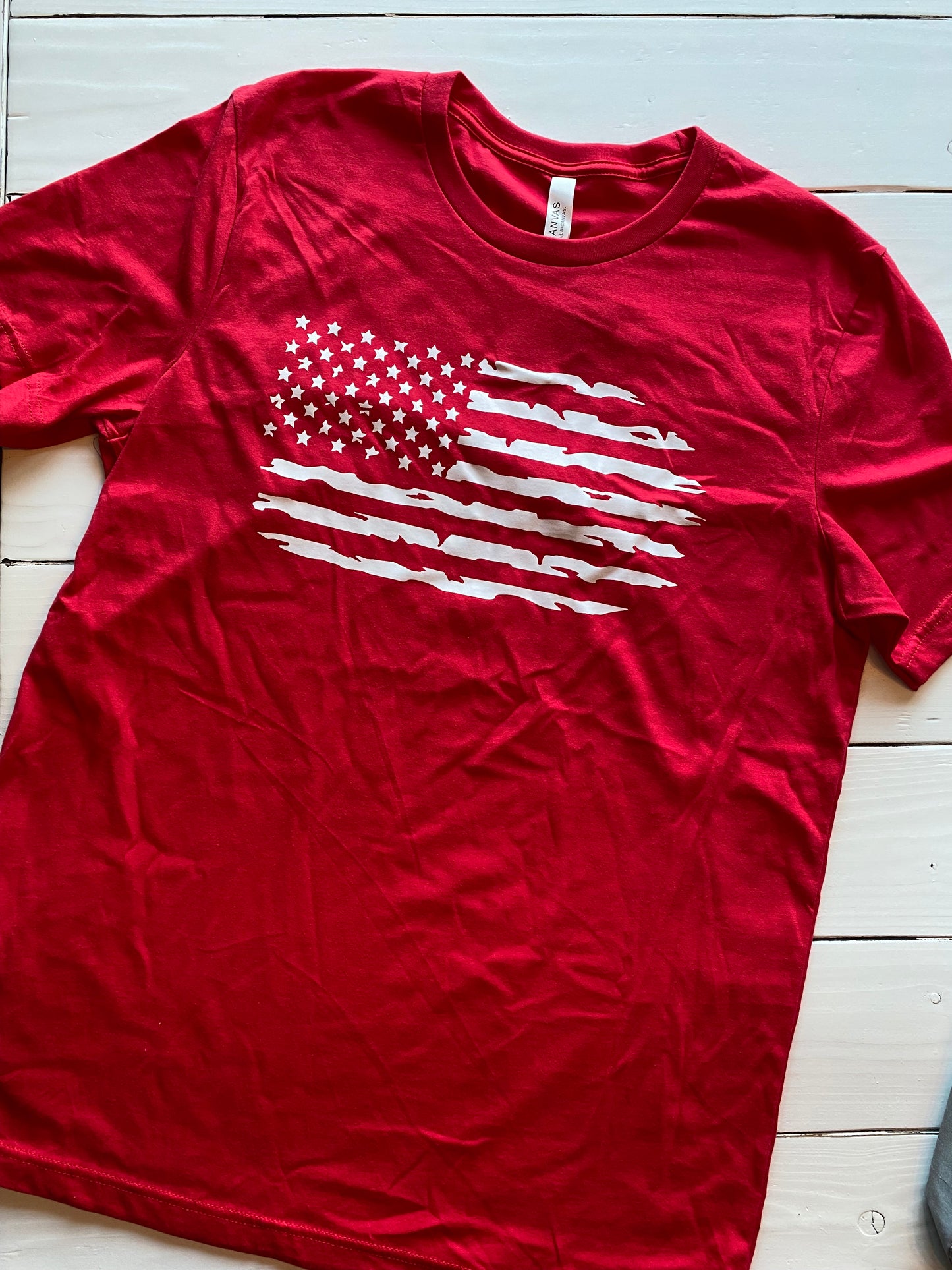 Distressed Flag Tee