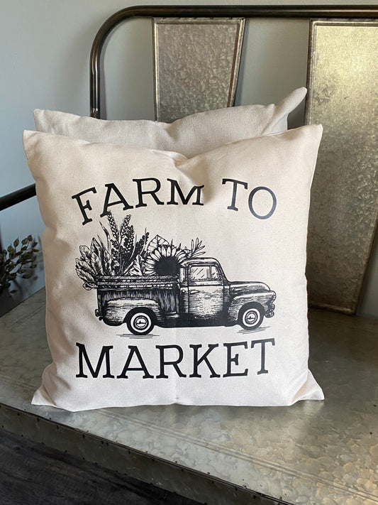 Farm to Market Pillow