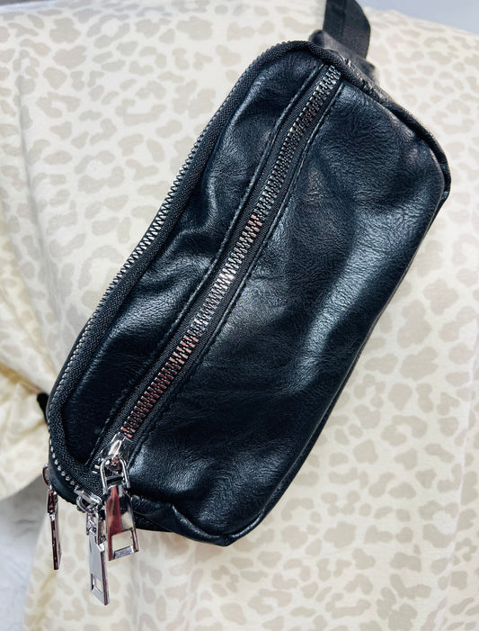 Ready for Action Faux Leather Crossbody