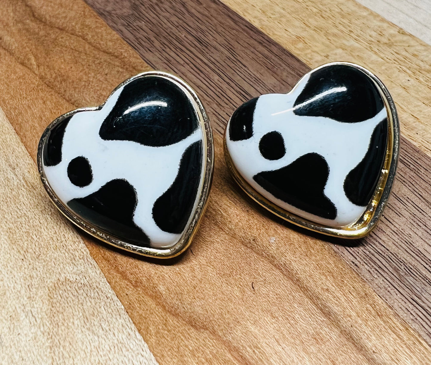 Cow Heart Earrings