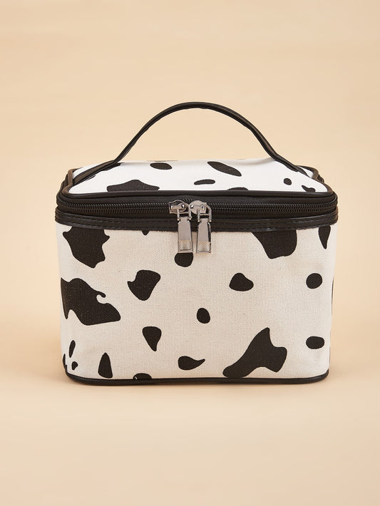 Cow Print Makeup Bag