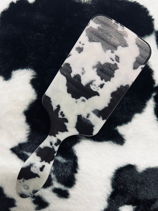 Cow Print Hair Brush