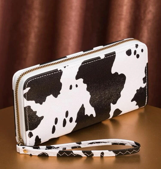 Cow Print Wallet