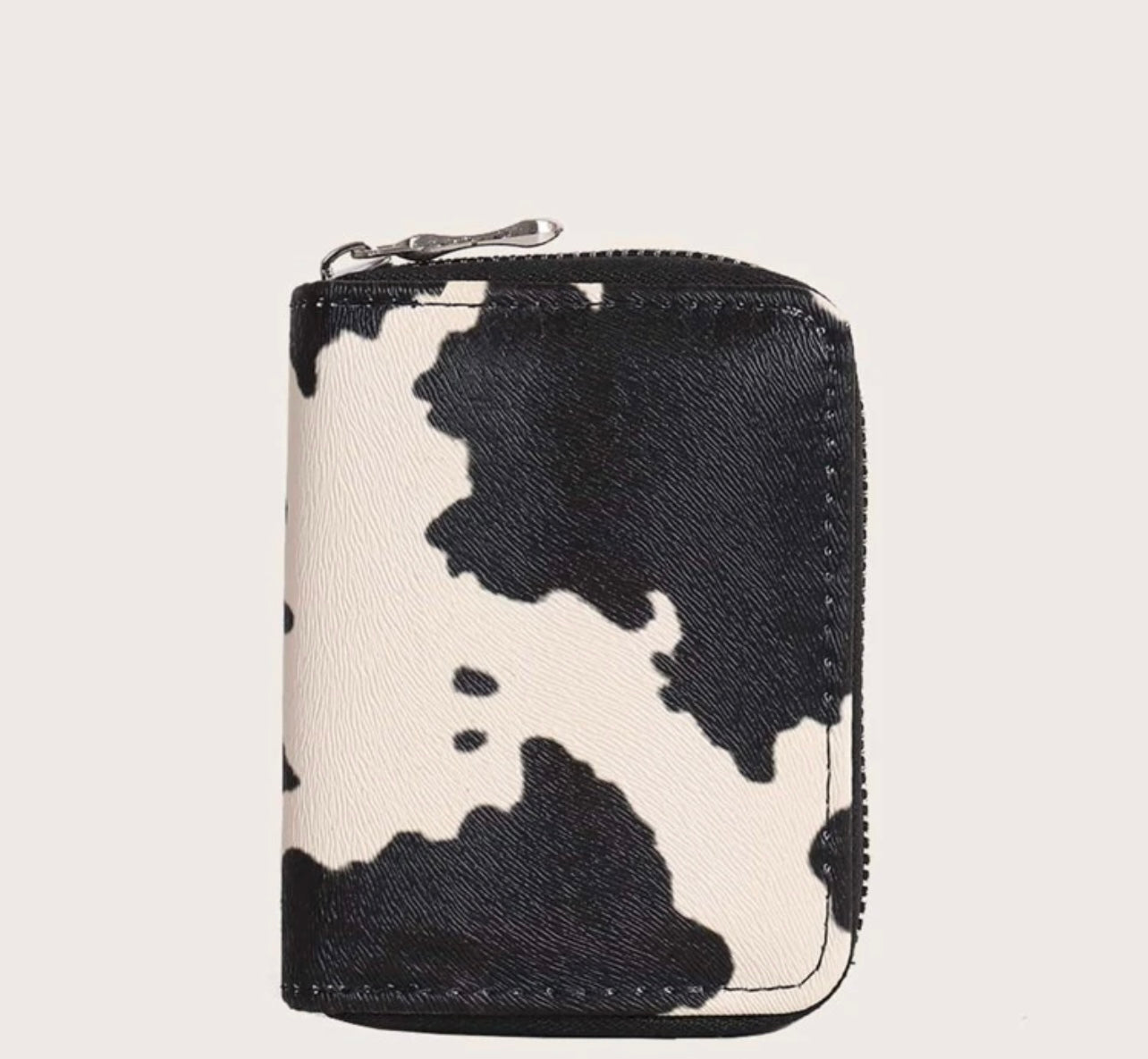 Cow Print Small Wallet