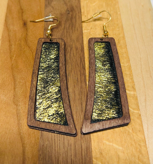 Wooden Hide Earrings