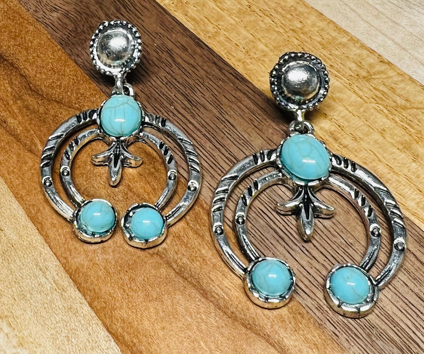 Turquoise May Earrings